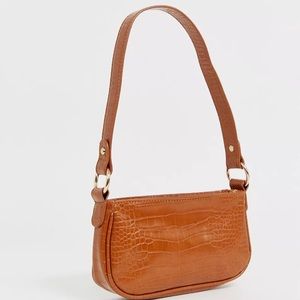 ASOS Faux Leather Croc Mini Bag